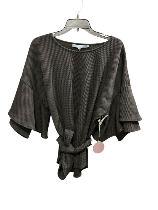 Top Short Sleeve By Eva Franco In Black, Size: L