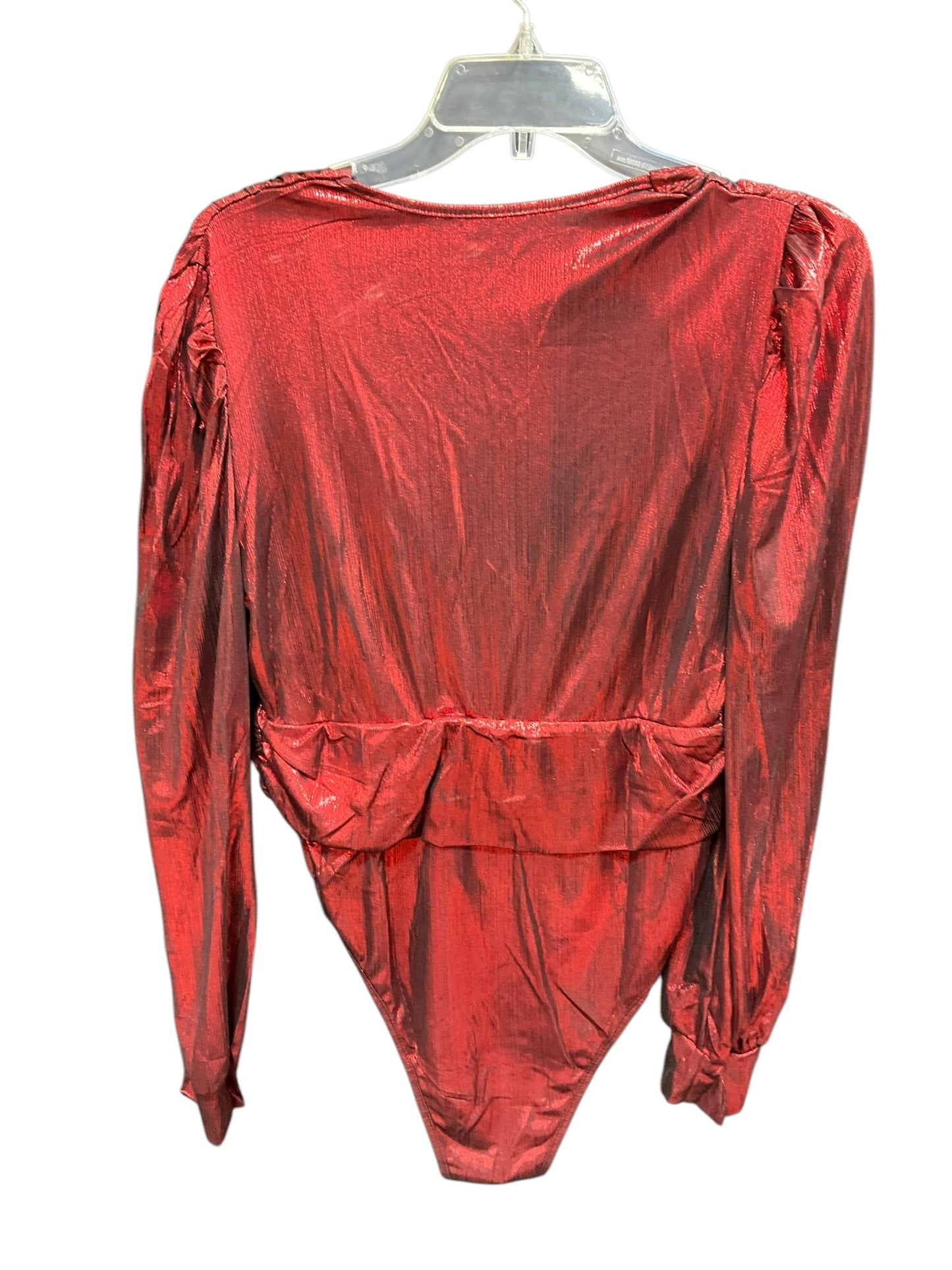 Top Long Sleeve By Clothes Mentor In Red, Size: 2x