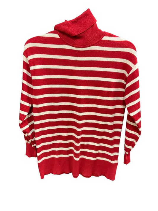 Sweater By Free Assembly In Cream & Red, Size: Xs