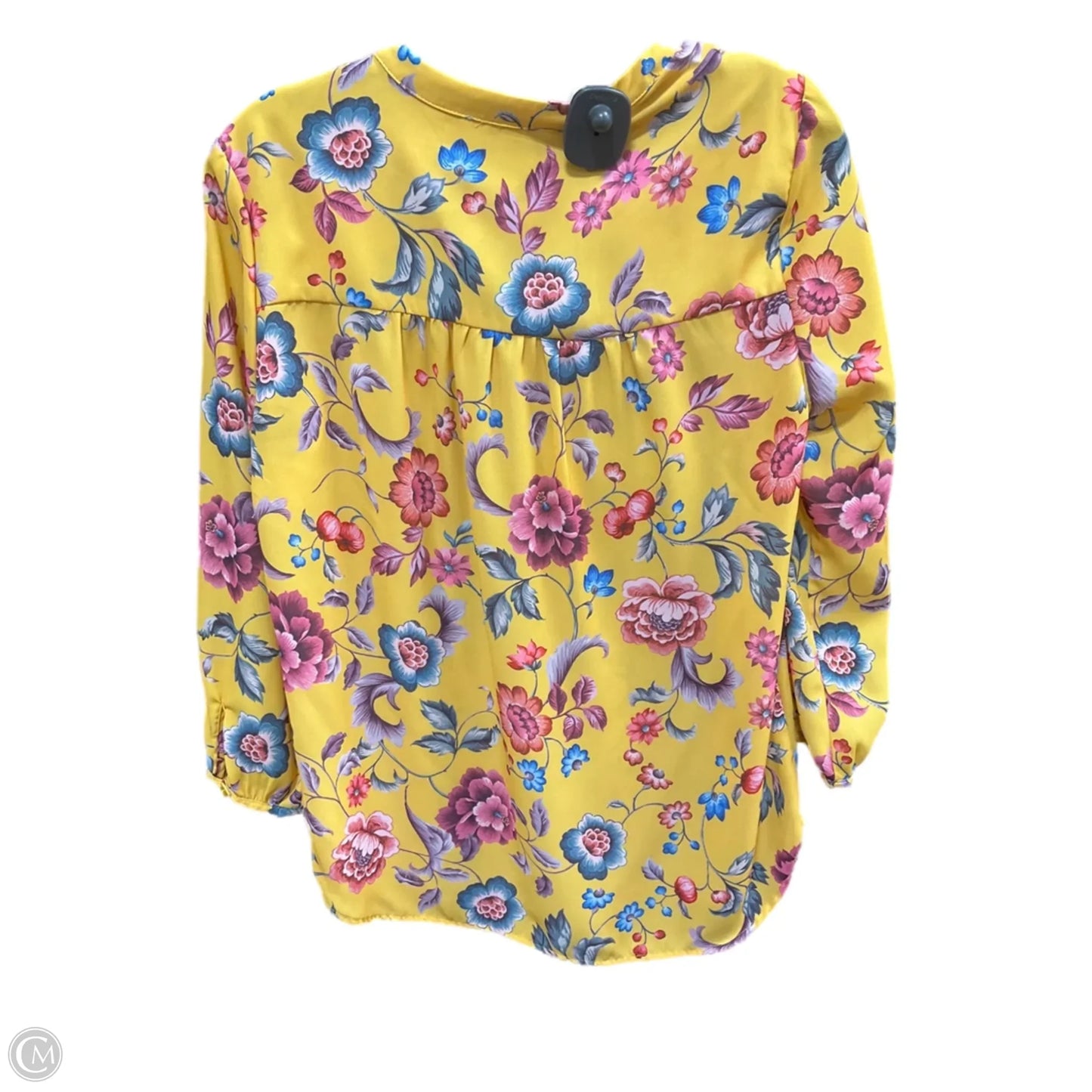Top Long Sleeve By Adrianna Papell In Yellow, Size: M