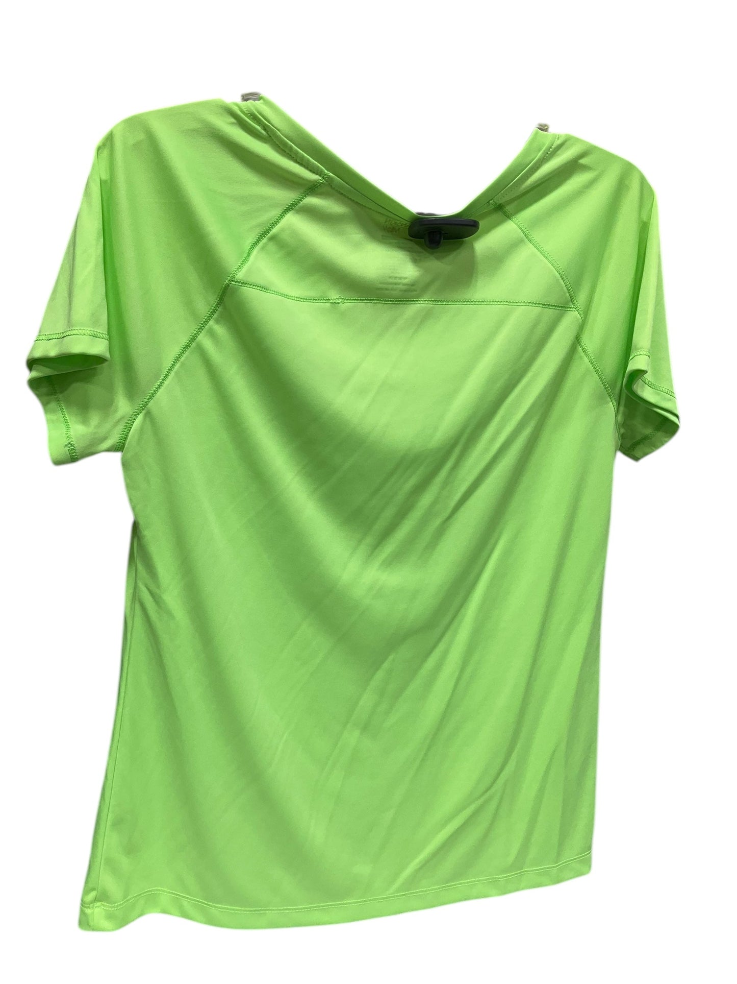 Athletic Top Short Sleeve By Danskin In Green, Size: L