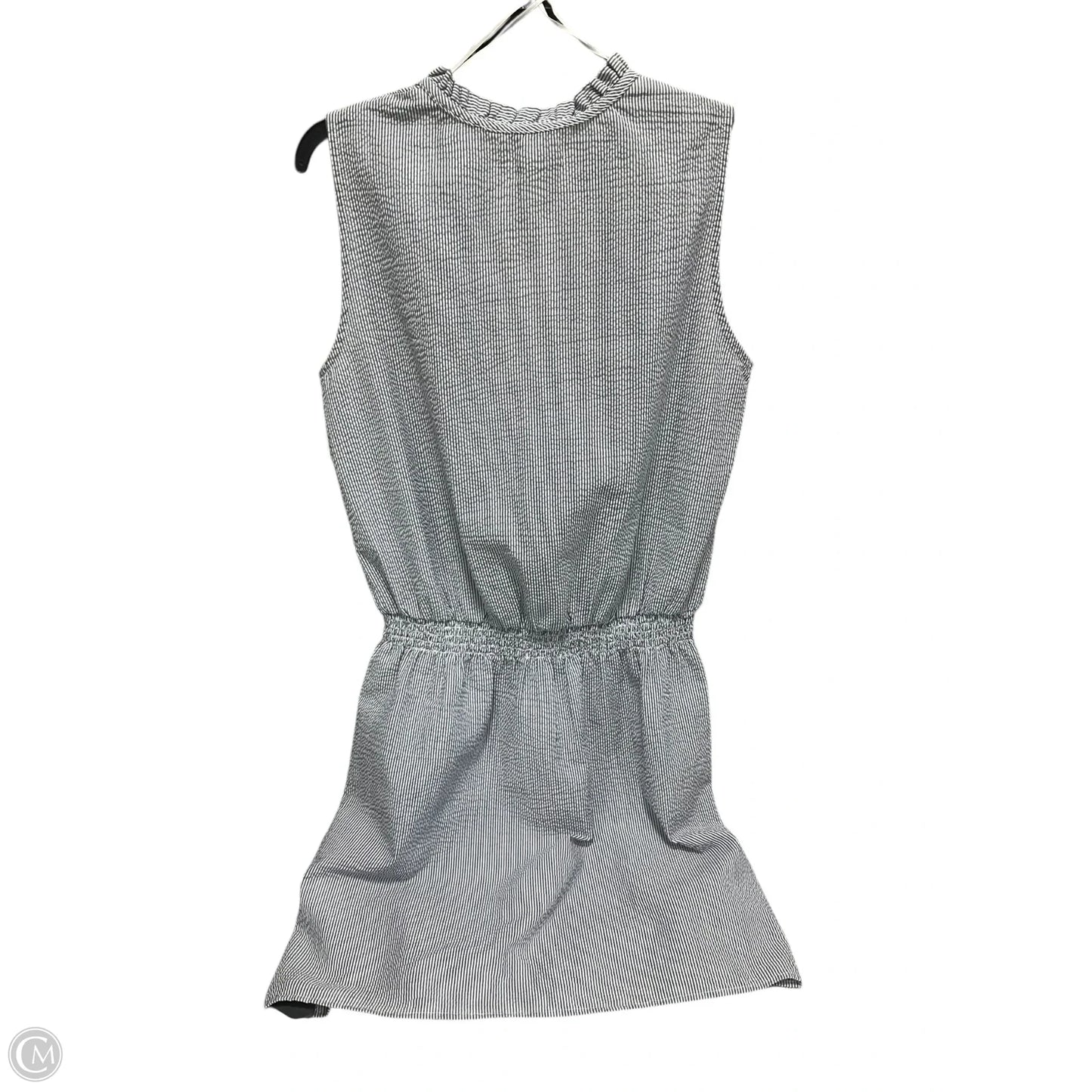 Dress Casual Midi By Logg In Blue & White, Size: M