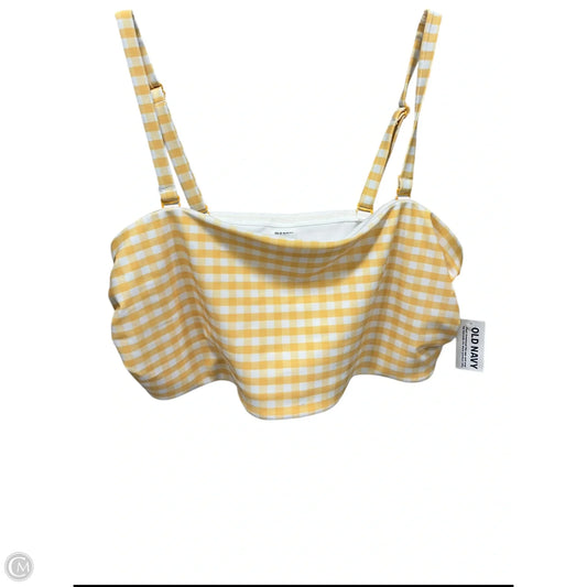 Swimsuit Top By Old Navy In Yellow, Size: Xl