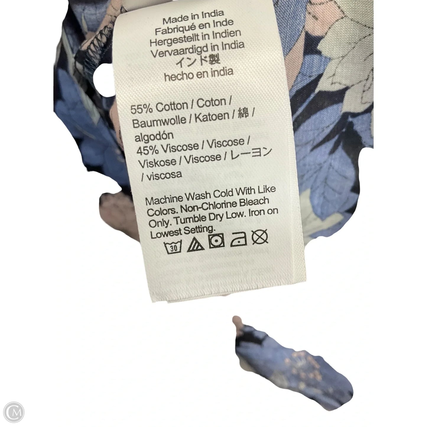 Top Short Sleeve By J. Crew In Blue & Pink, Size: Xxl