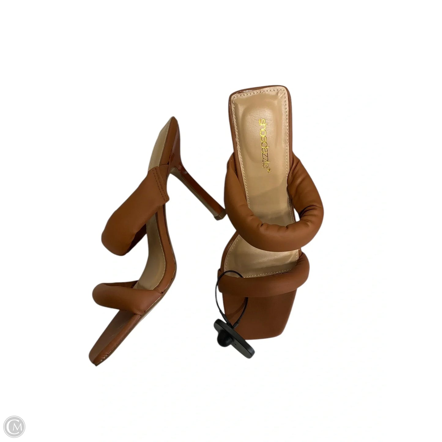 Sandals Heels Stiletto By Shoedazzle In Brown, Size: 8