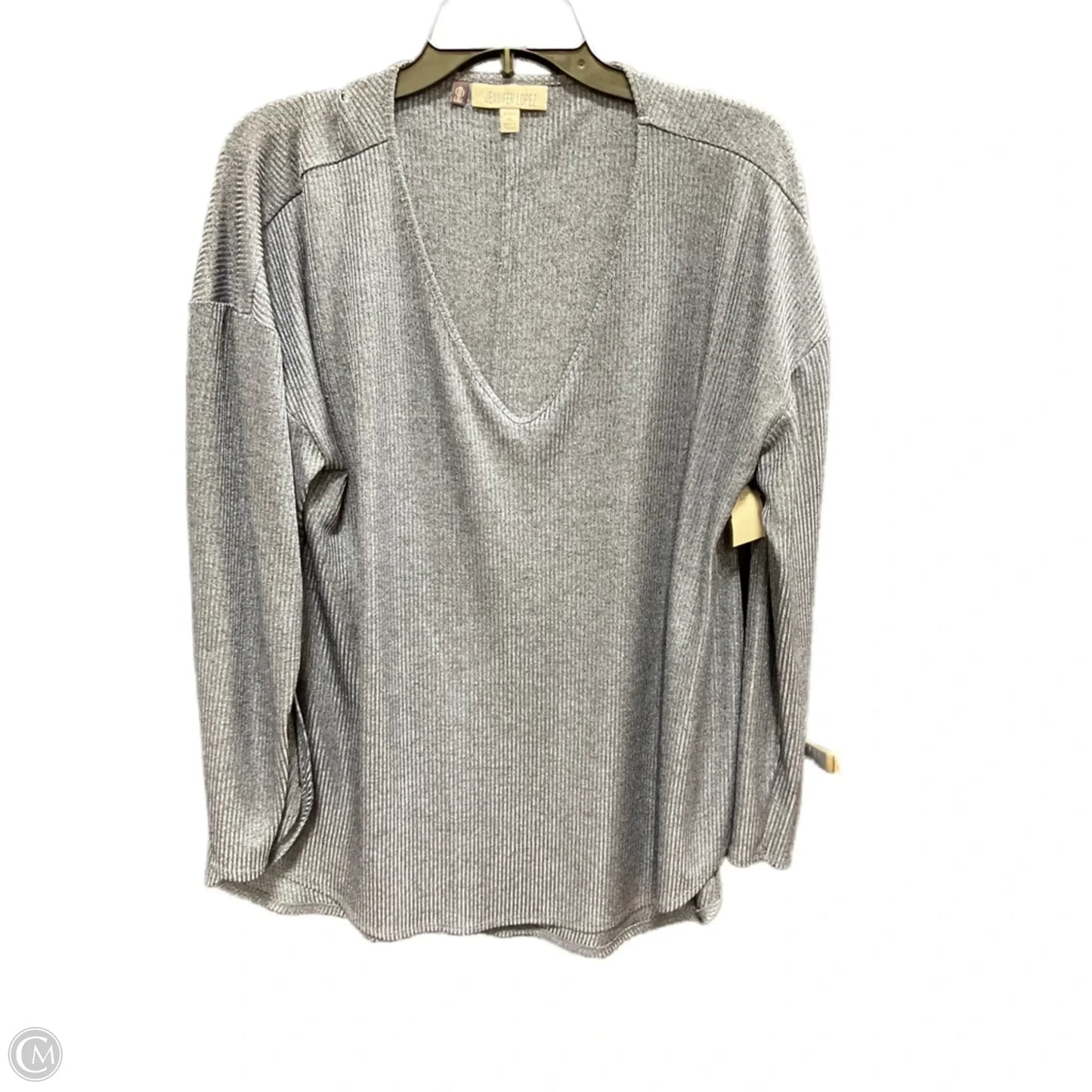 Top Long Sleeve By Jennifer Lopez In Blue, Size: 1x
