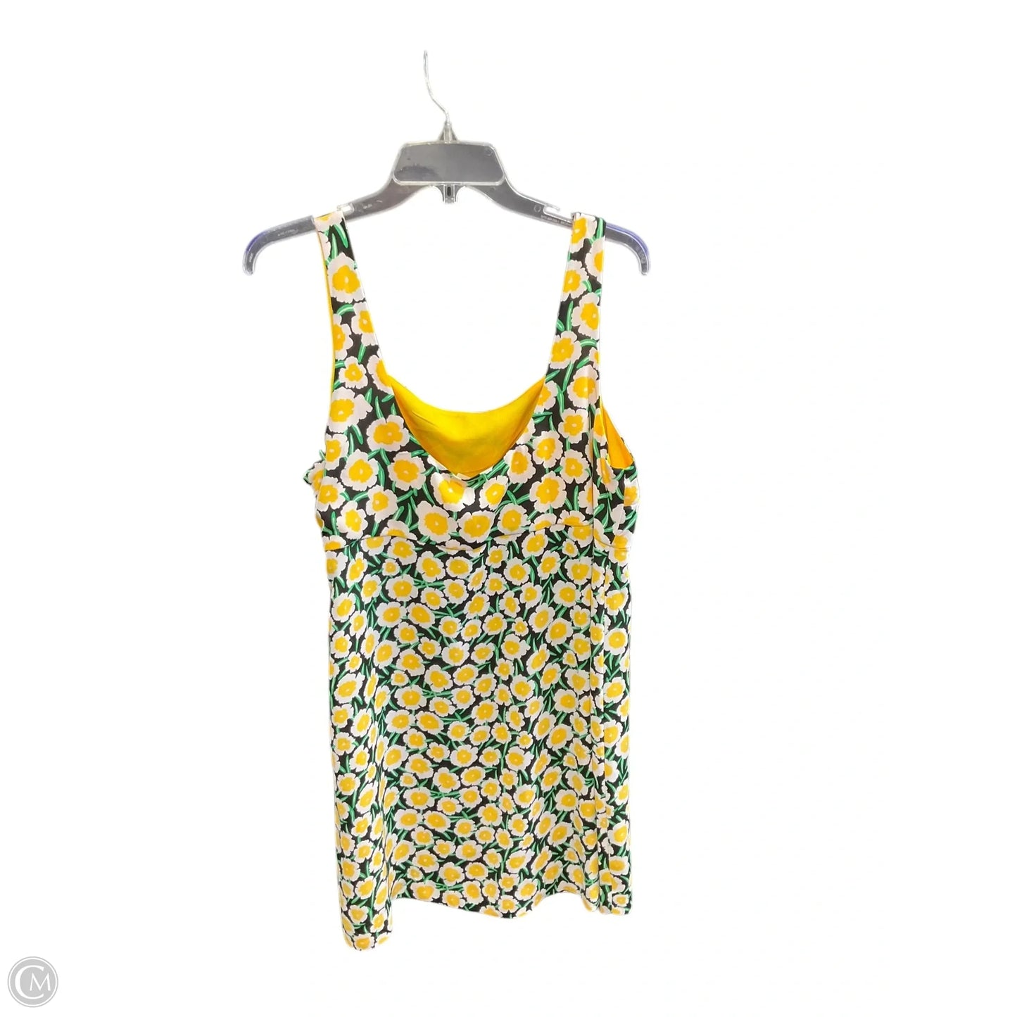Dress Casual Midi By Target-designer In Green & Yellow, Size: 16
