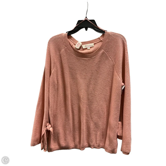 Top Long Sleeve By Vince Camuto In Peach, Size: M