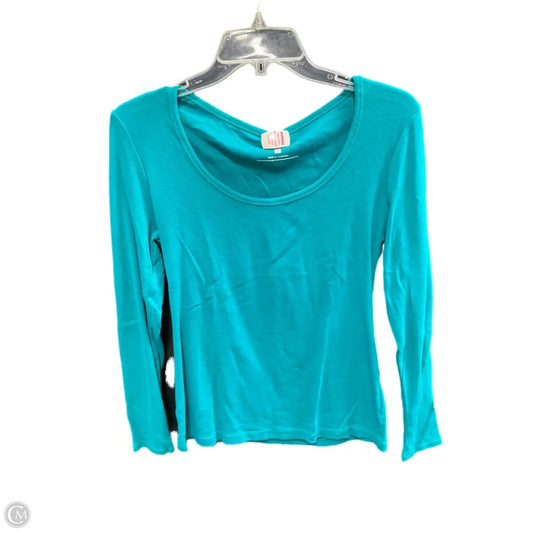 Top Long Sleeve By New York And Co In Teal, Size: S