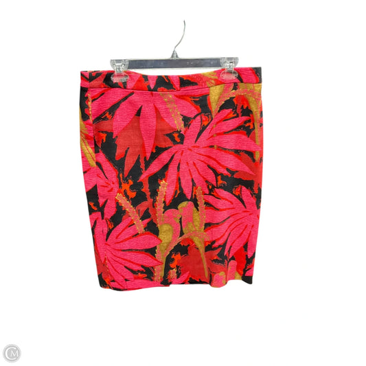 Skirt Midi By J. Crew In Pink & Red, Size: 12
