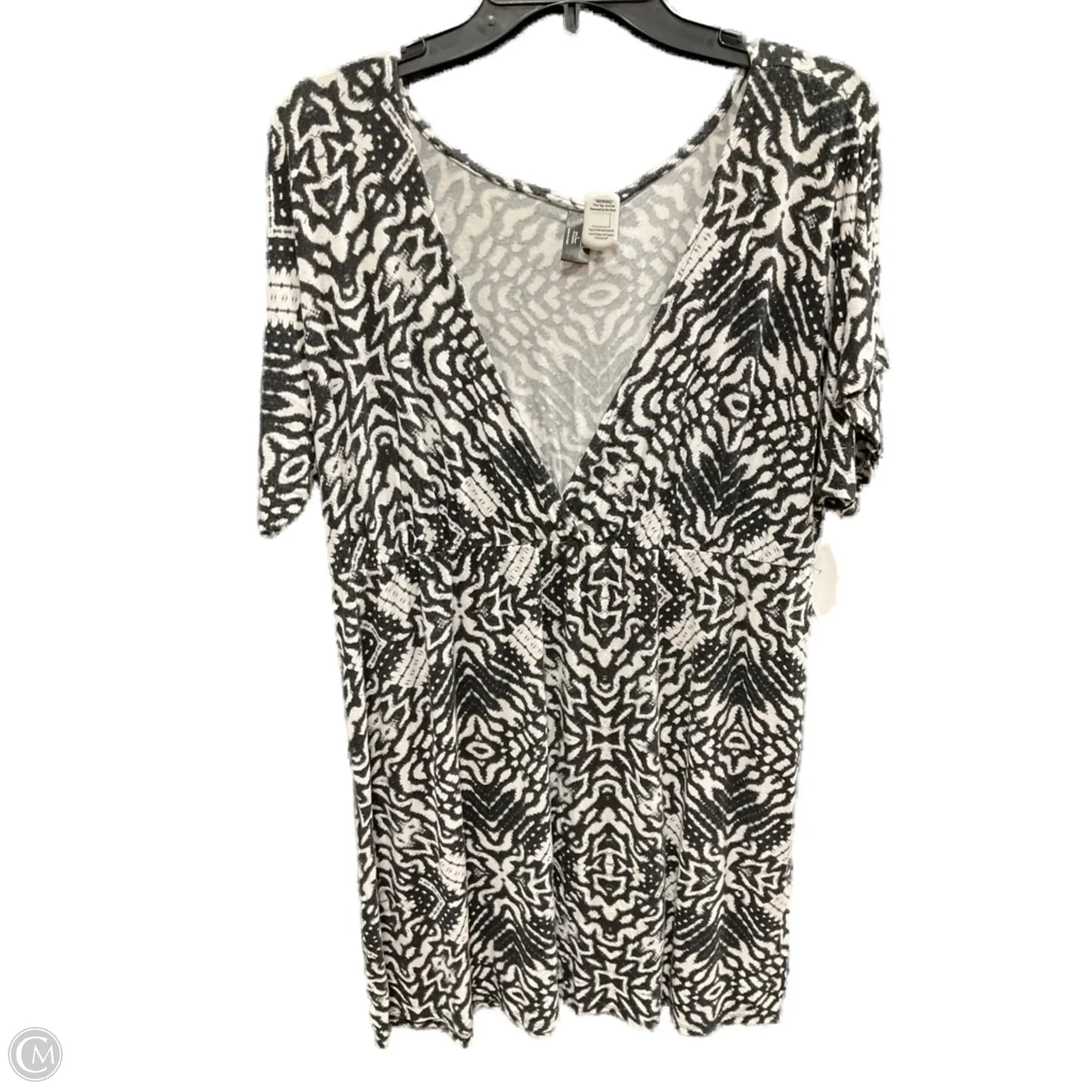 Swimwear Cover-up By Ana In Black & Cream, Size: L