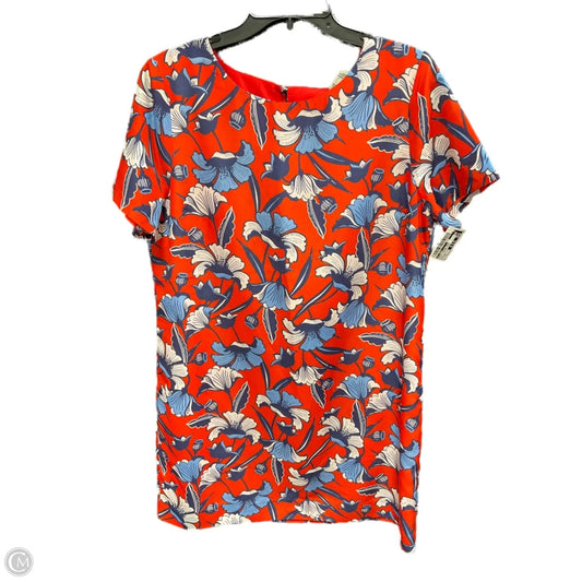 Dress Casual Midi By J. Crew In Blue & Orange, Size: 14