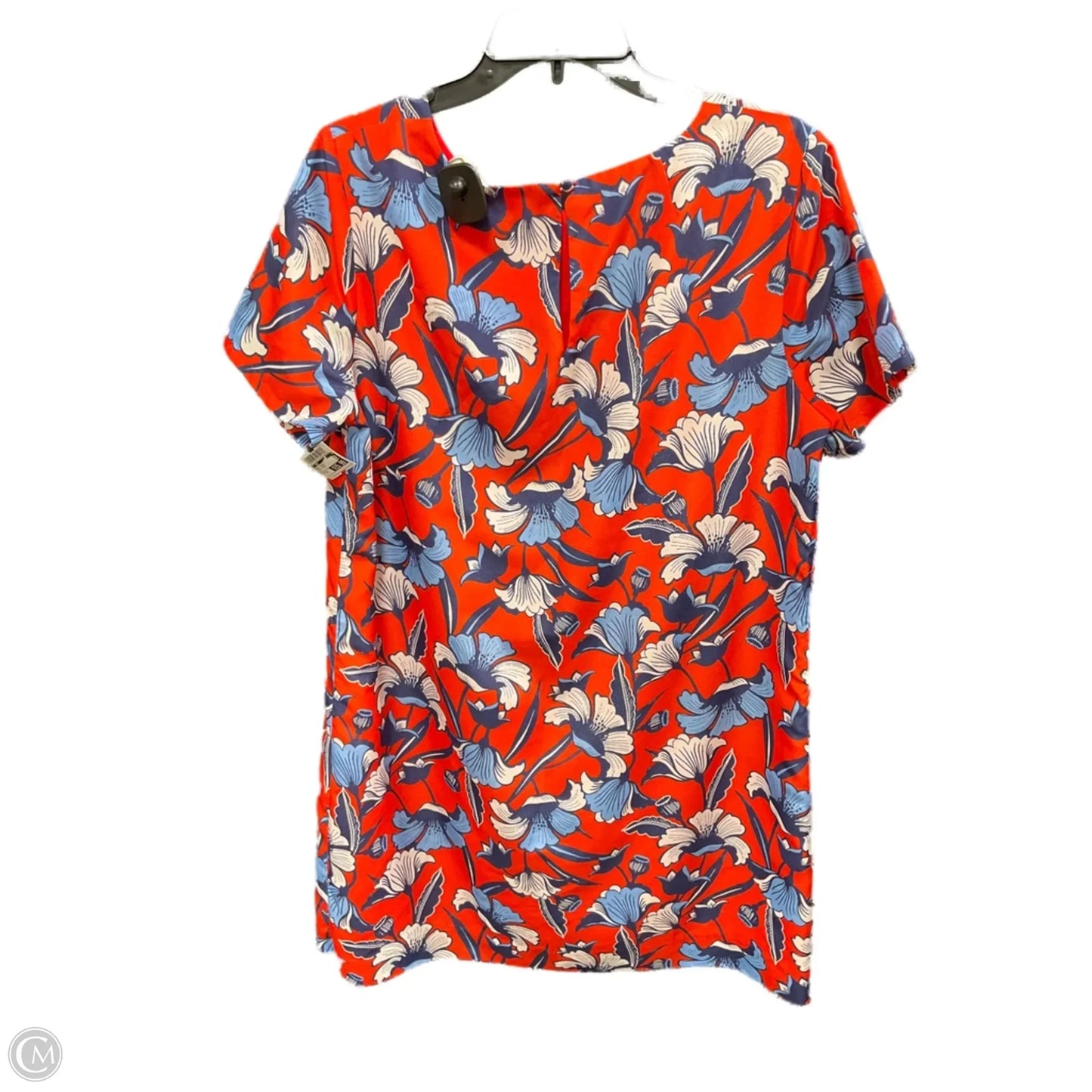 Dress Casual Midi By J. Crew In Blue & Orange, Size: 14