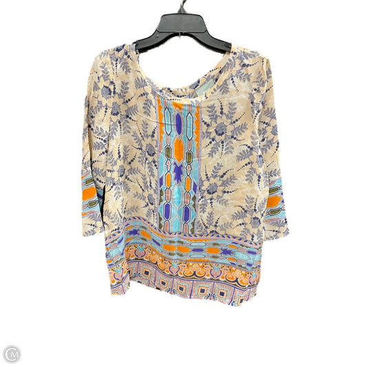 Top Long Sleeve By Maeve In Multi-colored, Size: 10