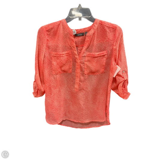 Top 3/4 Sleeve By Apt 9 In Orange, Size: Xs