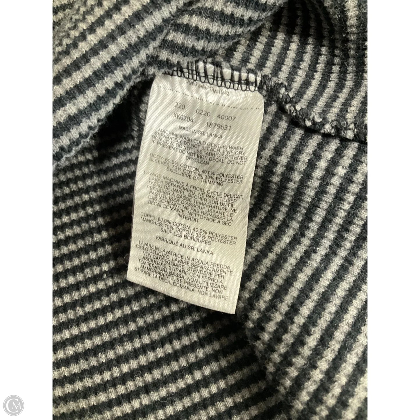 Athletic Sweatshirt Hoodie By Columbia In Black & Grey, Size: M