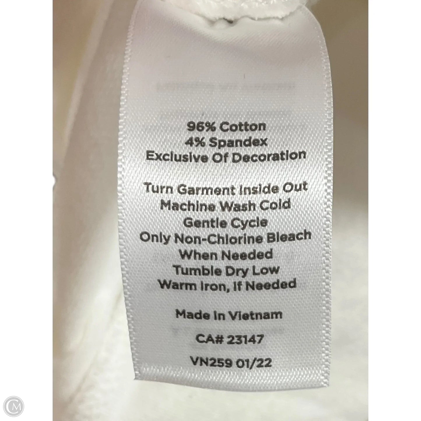 Athletic Sweatshirt Crewneck By Talbots In Cream, Size: S