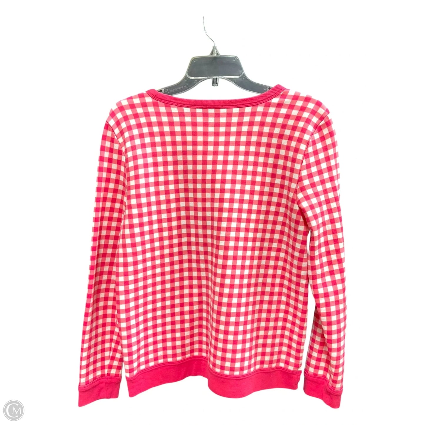 Athletic Sweatshirt Crewneck By Talbots In Pink & White, Size: S