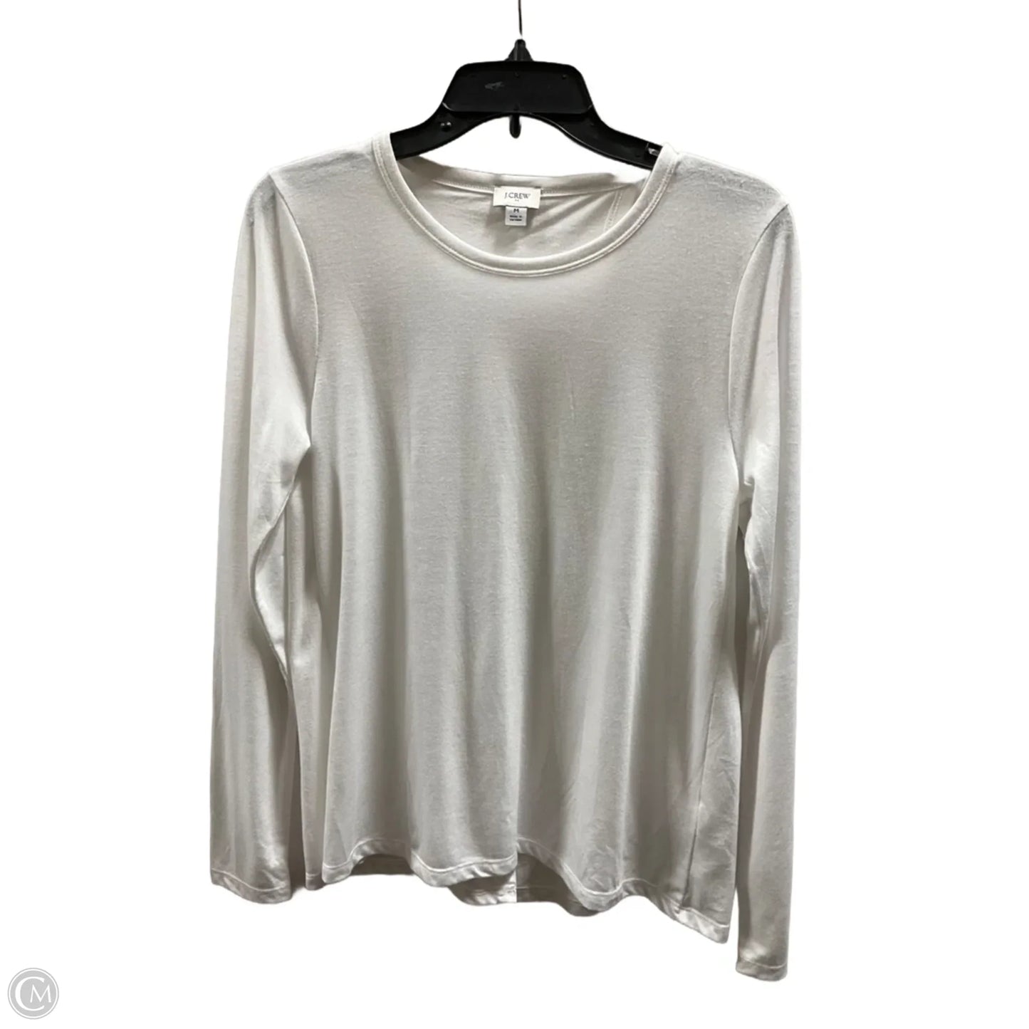 Athletic Top Long Sleeve Crewneck By J. Crew In White, Size: M