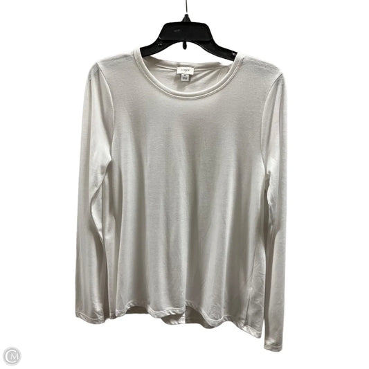 Athletic Top Long Sleeve Crewneck By J. Crew In White, Size: M