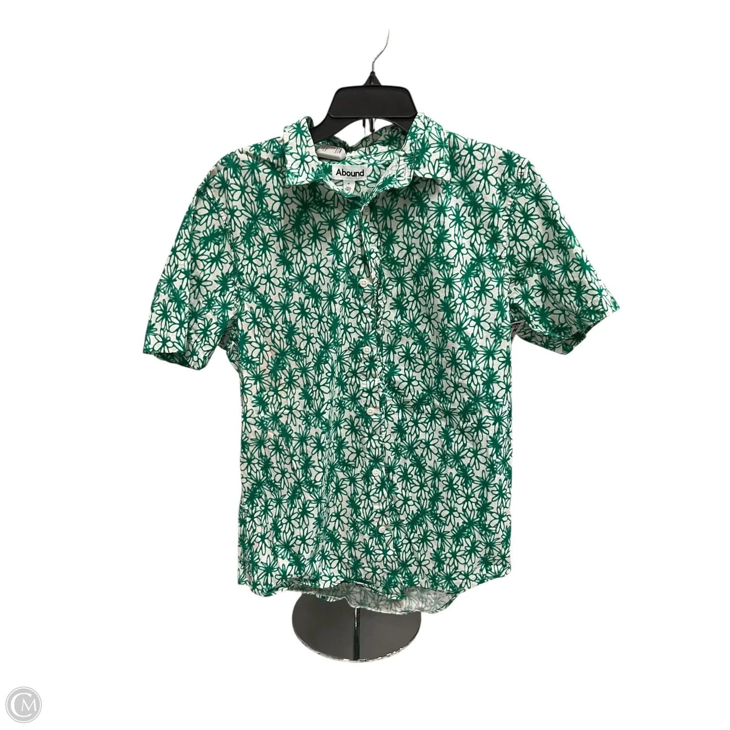 Top Short Sleeve By Abound In Green, Size: M
