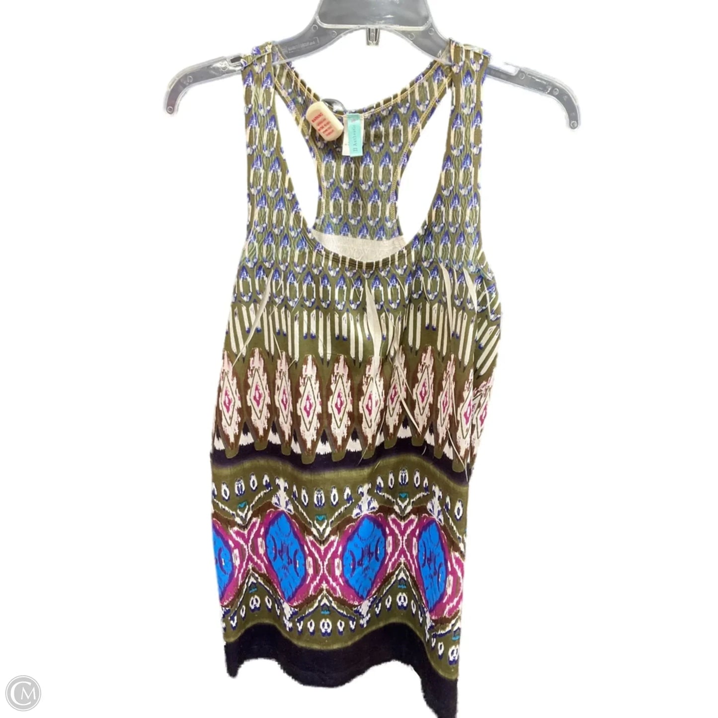 Dress Casual Short By Clothes Mentor In Blue & Green, Size: M