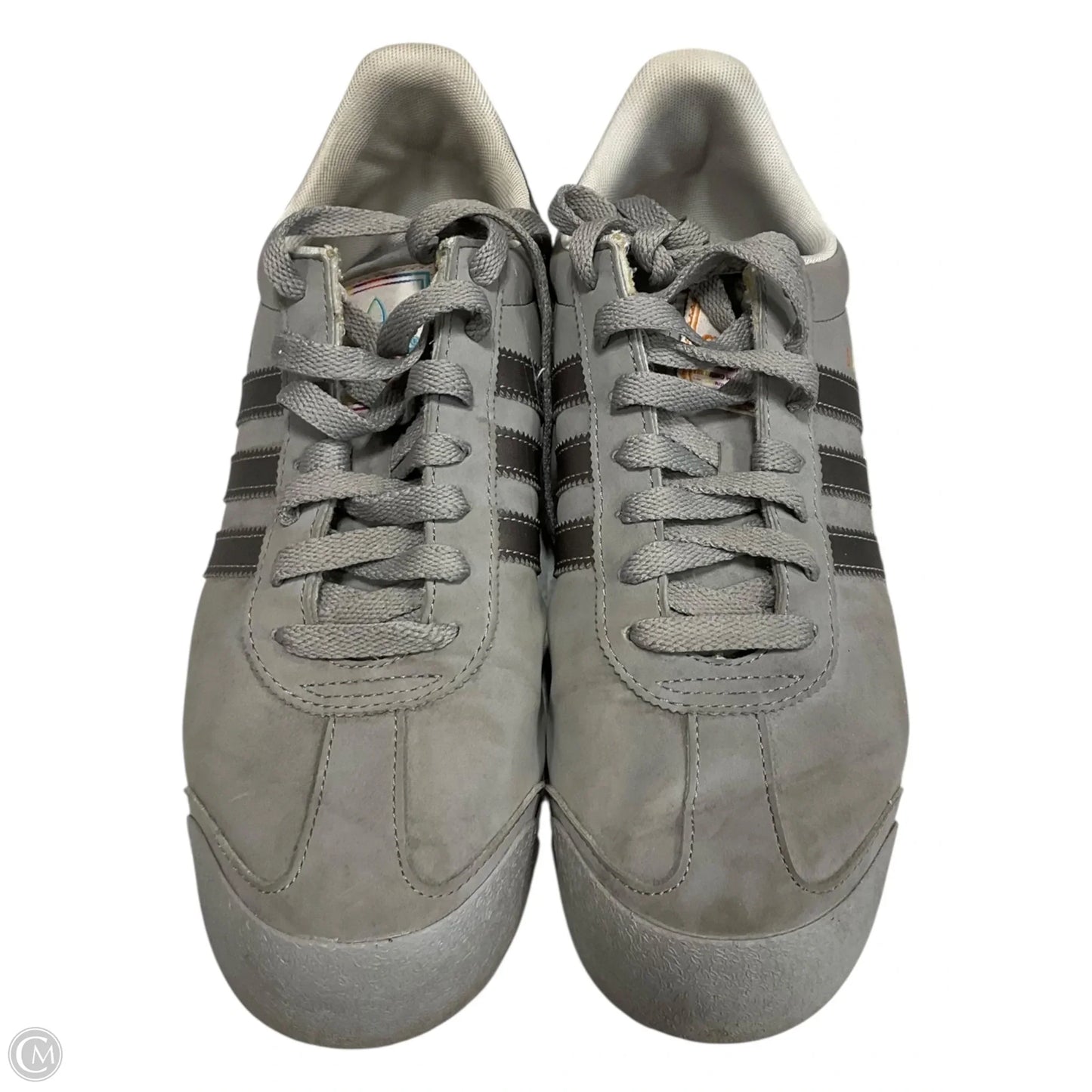 Shoes Athletic By Adidas In Grey, Size: 10