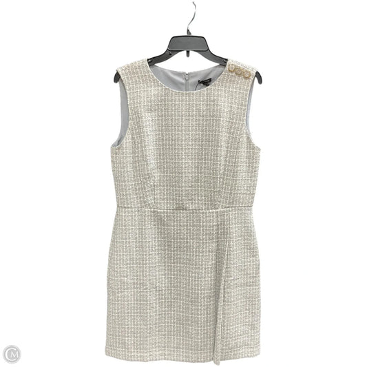Dress Casual Midi By Anne Klein In Grey & White, Size: 12