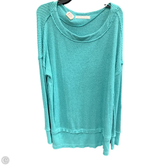 Top Long Sleeve By We The Free In Aqua, Size: L