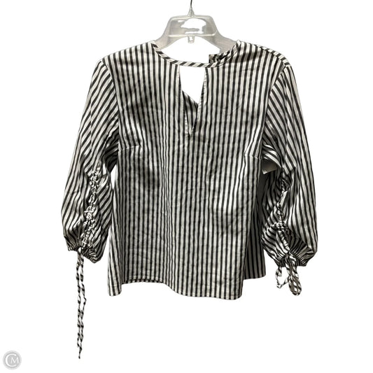 Top Long Sleeve By Express In Striped Pattern, Size: M