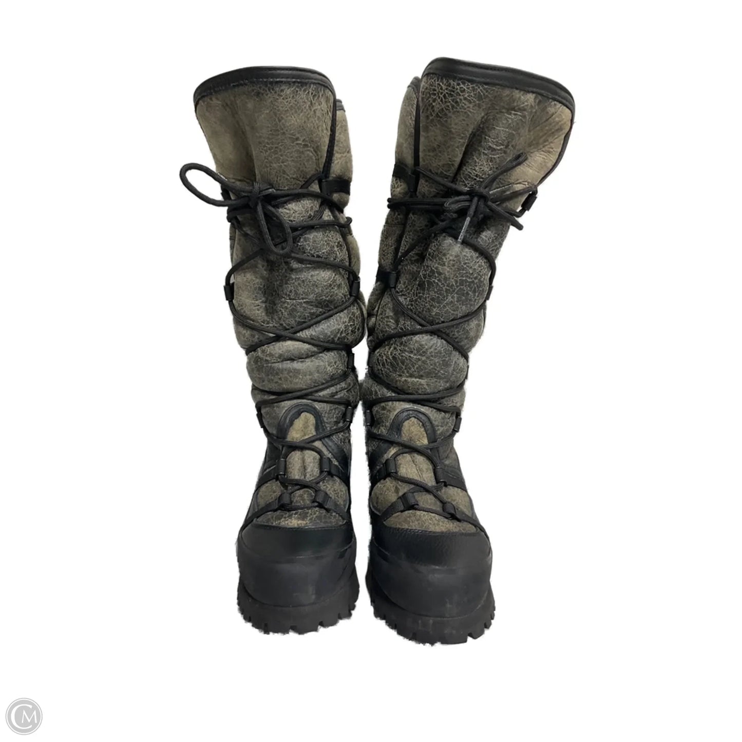 Boots Over-the-knee Heels By The North Face In Black & Brown, Size: 7
