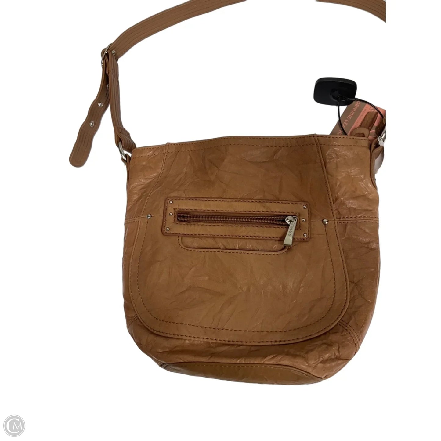 Handbag Leather By Stone Mountain, Size: Small