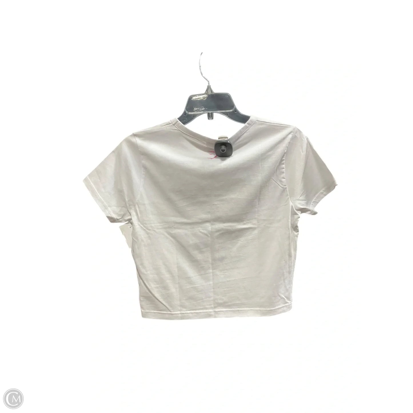 Athletic Top Short Sleeve By Gym Shark In Pink & White, Size: S