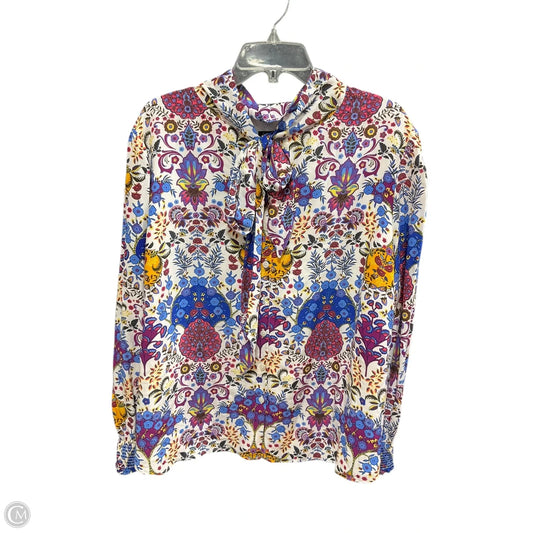 Top Long Sleeve By Talbots In Floral Print, Size: 2x