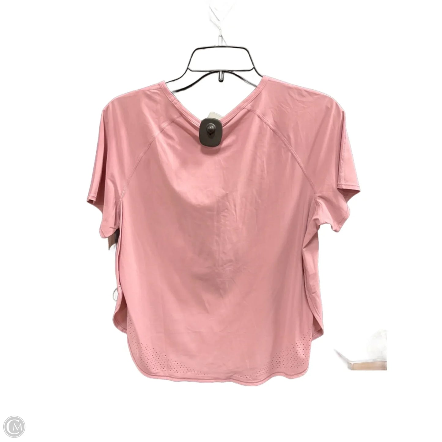 Athletic Top Short Sleeve By Lululemon In Pink, Size: 8