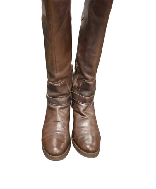 Boots Knee Flats By Lucky Brand In Brown, Size: 7.5