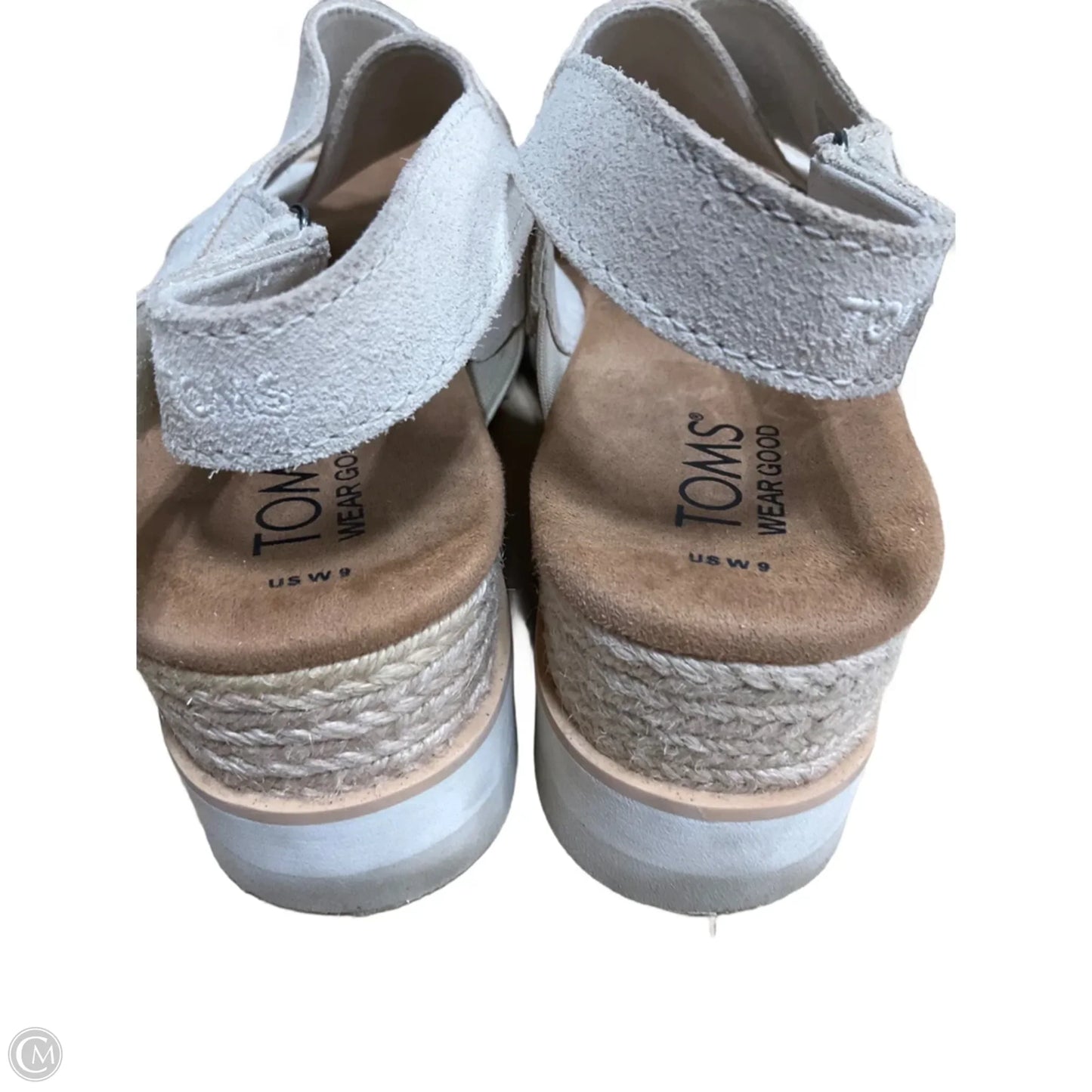 Sandals Heels Block By Toms In Beige, Size: 9