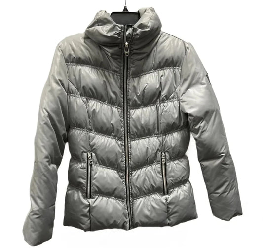 Coat Puffer & Quilted By Guess In Grey, Size: M