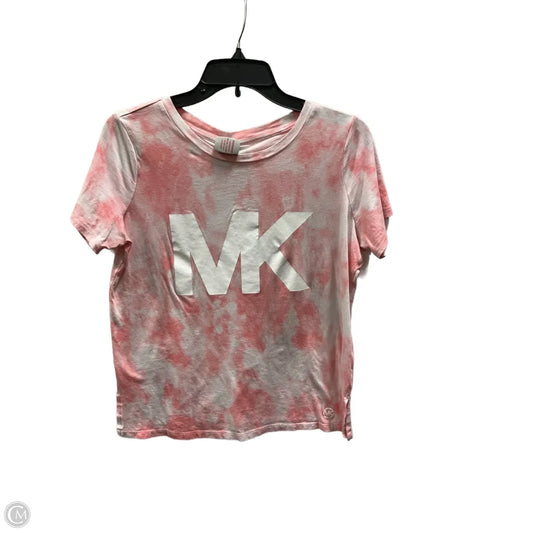 Top Short Sleeve By Michael By Michael Kors In Pink, Size: M