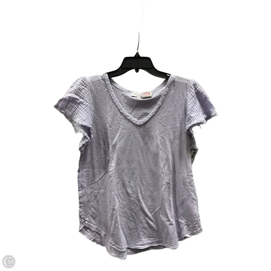 Top Short Sleeve By Michael Stars In Purple, Size: S