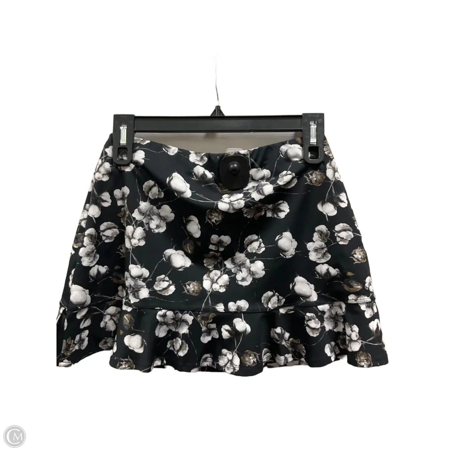 Athletic Skort By Tail In Black & White, Size: Xs