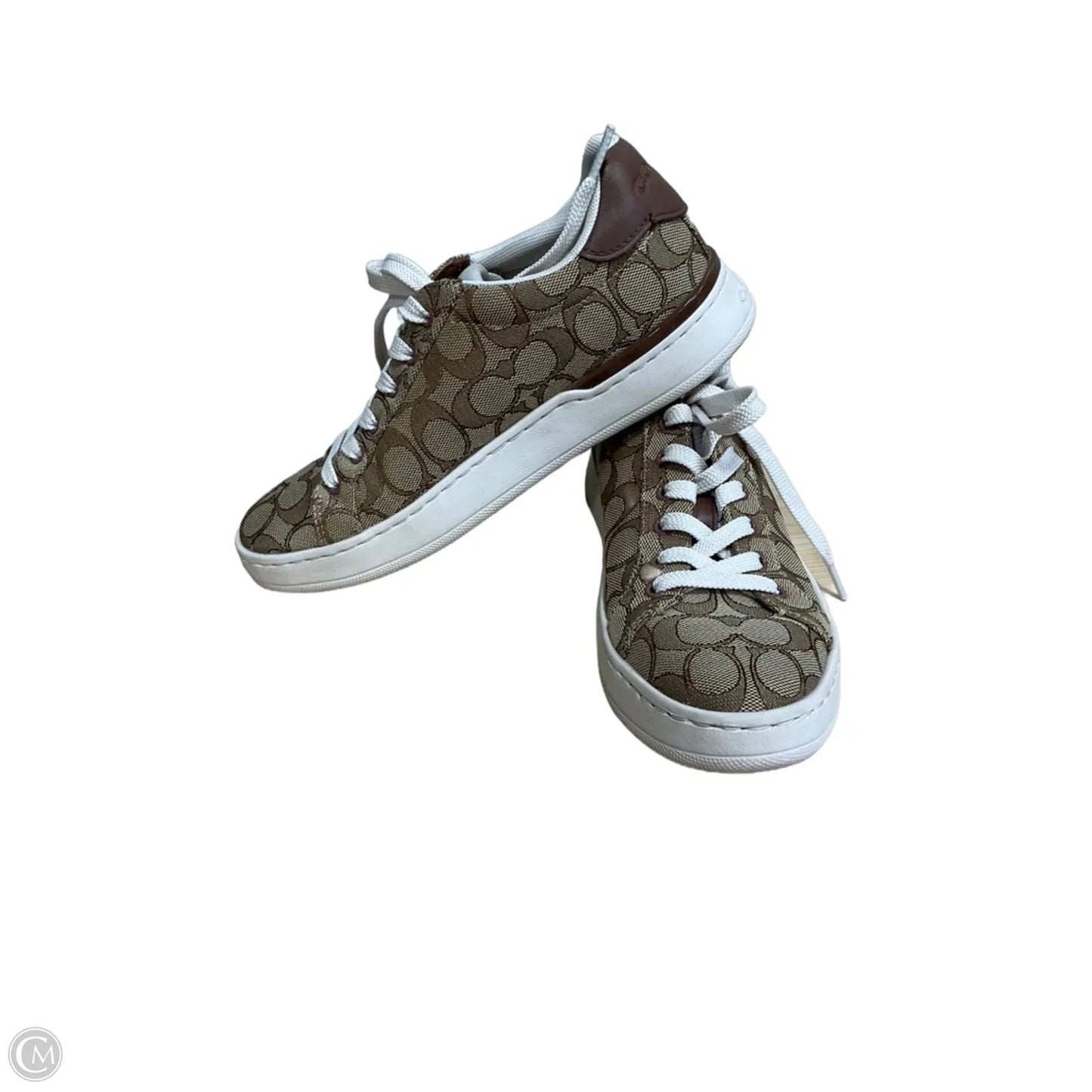 Shoes Designer By Coach In Brown & Tan, Size: 7.5