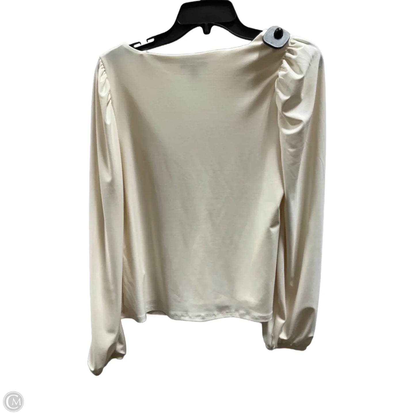 Top Long Sleeve By Express In Cream, Size: M