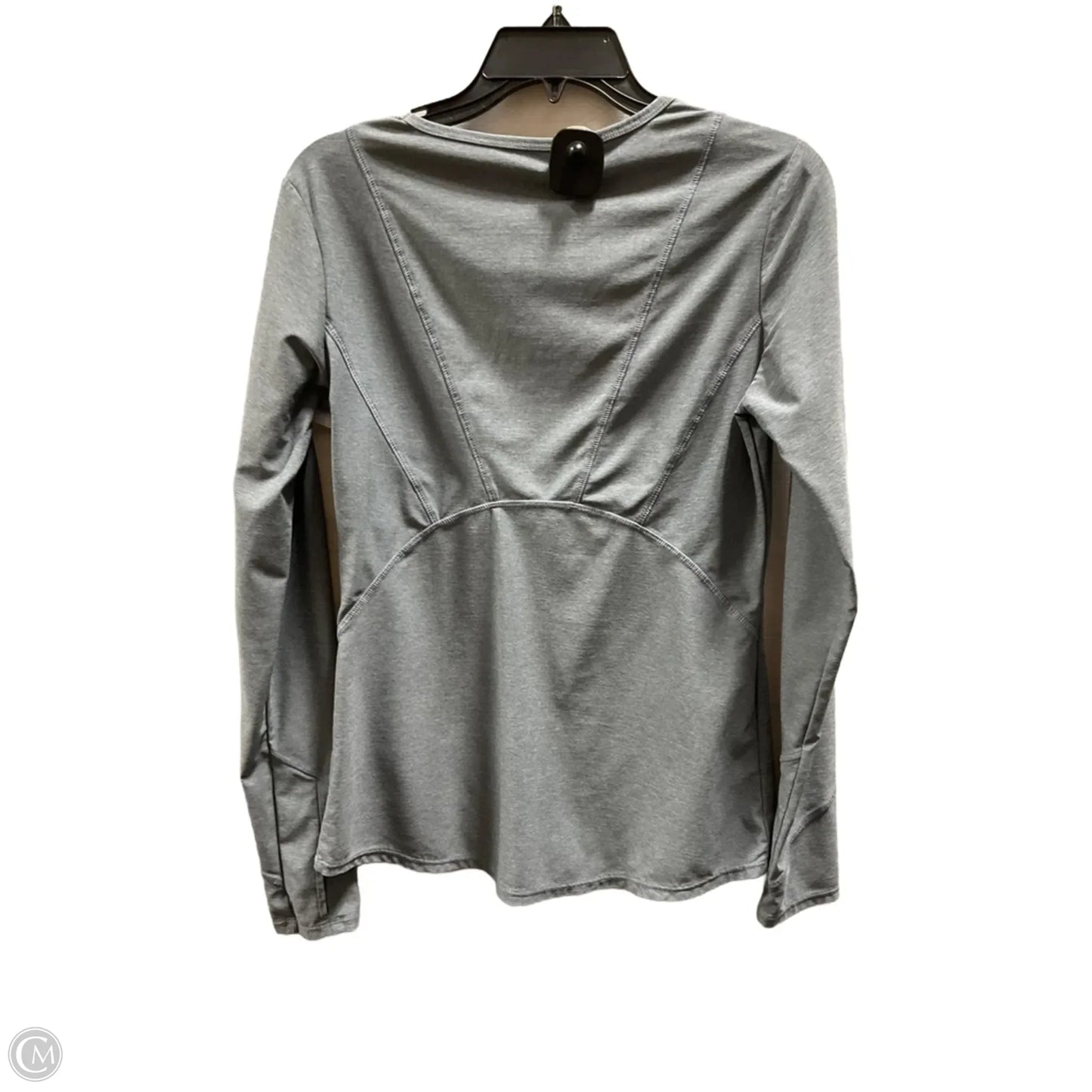 Athletic Top Long Sleeve Crewneck By Athleta In Grey, Size: S