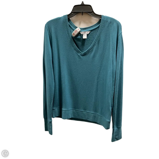 Athletic Top Long Sleeve Crewneck By Athleta In Teal, Size: S