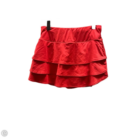 Athletic Skort By Athleta In Red, Size: Xs