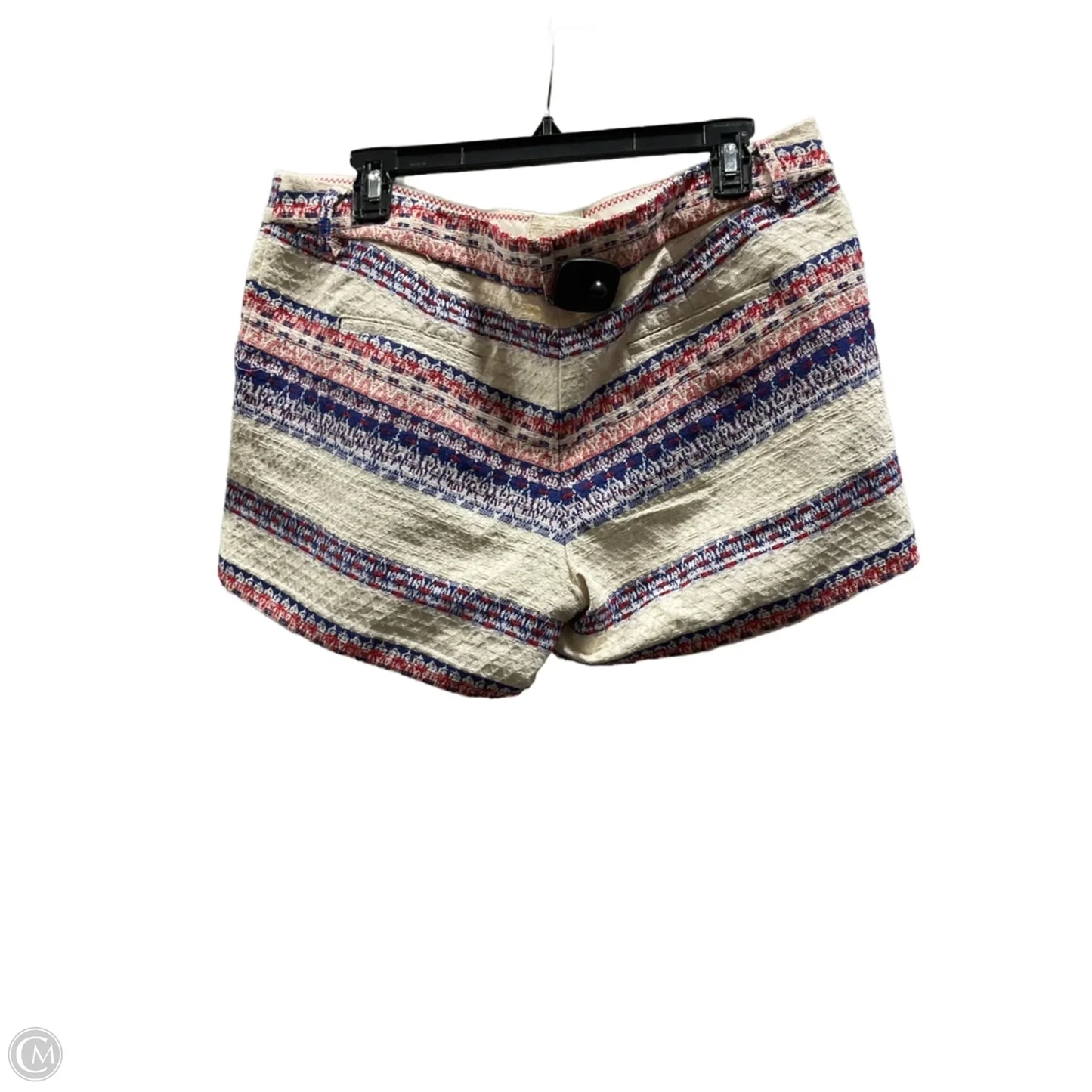 Shorts By Katherine Barclay In Blue & Cream, Size: 12