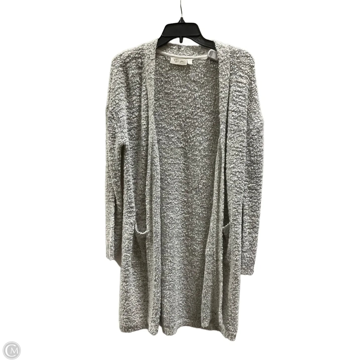 Sweater Cardigan By Rd Style In Black & White, Size: L
