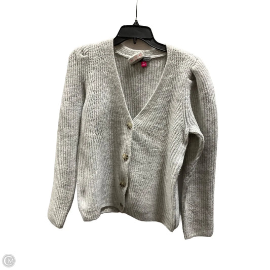 Sweater Cardigan By Vince Camuto In Grey, Size: M