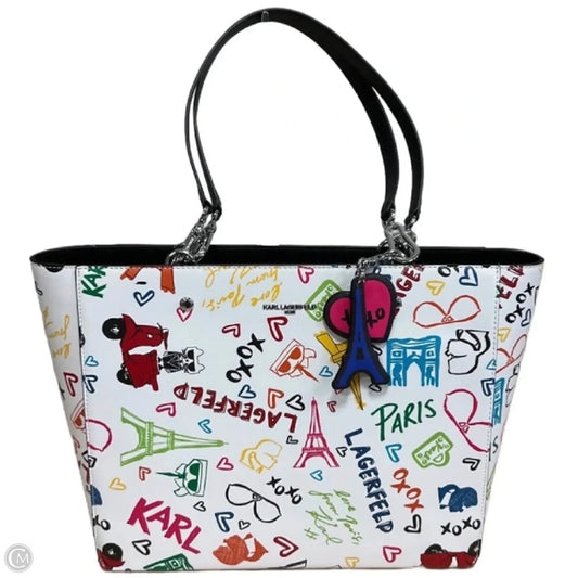 Tote Designer By Karl Lagerfeld, Size: Large
